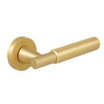 Дверная ручка KNURLINGS SOHO SMOOTH, гладкая МР35 матовое золото - Cebi