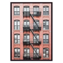 Красный дом с лестницей, 21x30 см - Dom Korleone