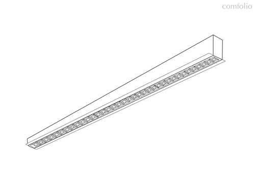 Donolux LED Eye св-к встраиваемый, 42W, 1180х48мм, H36мм, 3240Lm, 48°, 3000К, IP20, корпус белый, бе, цвет белый - Donolux