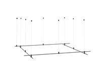 Magnet Modular System «CODE 1.2», L2000хL2000хH95-3000 мм (высота регулируется), DC24V, подвесное основание для модульных светильников, черный, блок питания в комплект не входит - Donolux