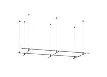 Magnet Modular System «CODE 1.2», L2000х2хL1000x3хH95-3000 мм (высота регулируется), DC24V, подвесное основание для модульных светильников, черный, блок питания в комплект не входит - Donolux