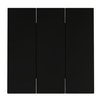 Клавиши для выключателя/переключателя трехклавишного, S70 черный матовый - Voltum