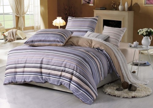 Комплект постельного белья MP-05, цвет сиреневый, 1.5-спальный - Valtery