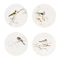 Набор тарелок десертных Gien Лесные птицы 16,5 см, 4 шт, фаянс