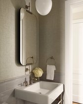 Серебряное настенное зеркало Линарес, цвет никель - Louvre Home