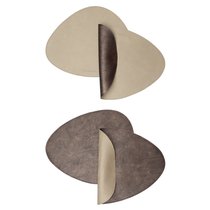 Набор из 4-х двухсторонних сервировочных салфеток Drop, 33х41 см, шоколадный/бежевый - Liberty Jones