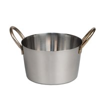 Емкость для подачи закусок/снэков 380 мл d 10/8,2 см h6,1 см 2 ручки Antique нерж. P.L. - P.L. Proff Cuisine