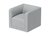 Кресло Cube (светло-серый, твид) - Ellipse