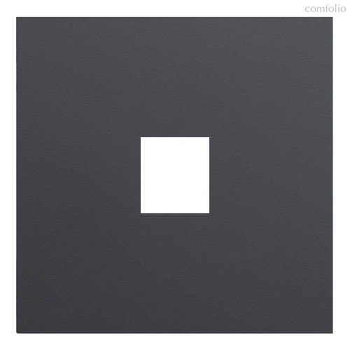 Лицевая панель для одиночной информационной розетки 35441 MB, черный сатин - Rikett