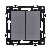 Механизм управления жалюзи 2-клавишный, серый Kollinger Asthetik AS-013GY - Kollinger