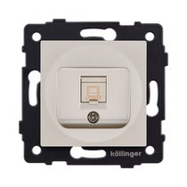 Розетка Ethernet RJ45 Cat.5, золотой Kollinger REA-016GD для Aspekt, Eleganz, Reflex - Kollinger