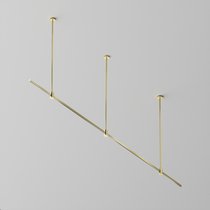 Готовая конструкция прямая на жестких подвесах Long H745мм без светильников и без блока питания, латунь