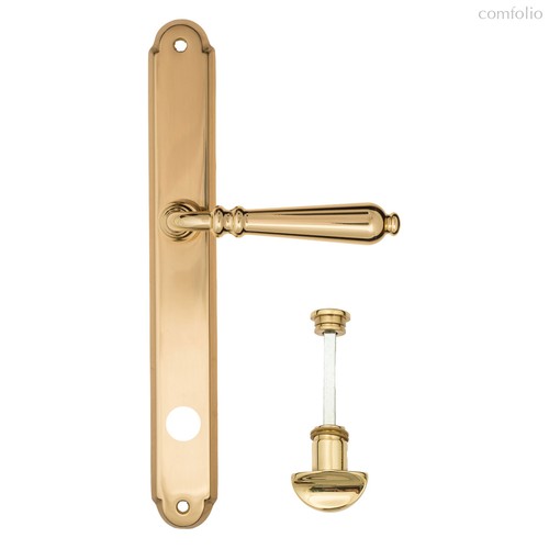 Дверная ручка на планке Fratelli Cattini "NAPOLI" WC-2 PL01-OLV полированная латунь - Fratelli Cattini