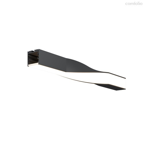 Радиусный профиль 35x35 Скрученный левый черный - Maytoni