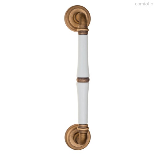 Ручка скоба Fratelli Cattini GRACIA CERAMICA BIANCO 300мм (250мм) D1-BY матовая бронза - Fratelli Cattini