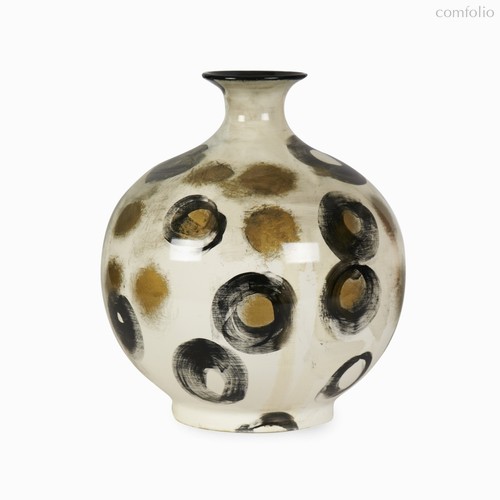 Ваза Flaviana высота 43, цвет бежевый/коричневый/черный - Cosmo