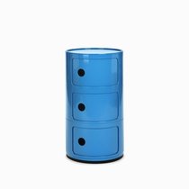 Тумба Componibili с 3 ящиками 32х59, цвет синий - Cosmo