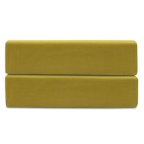 Простыня на резинке оливкового цвета из коллекции Essential, 180х200х30 см - Tkano