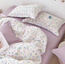 Комплект постельного белья CA-7-765 Дуэт Сатин печатный с наволочками 70х70х2шт.+ 50х70х2шт. - АльВиТек