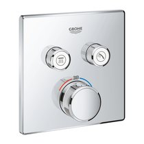 29124000 Grohtherm SmartControl Внешняя часть термостатического смесителя на 2 выхода, хром - Grohe