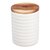 Банка для хранения Décor de table Home 550 мл, керамика, дерево, белая - Decor De Table
