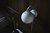 Лампа настенная Ball, ?12 см, хром в глянце, серый шнур - Frandsen