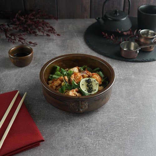 Салатник 800 мл d 18 см h6 см бульонница Antic Copper Panasia - P.L. Proff Cuisine