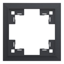 Одноместная рамка классик 35910 MB, черный сатин - Rikett