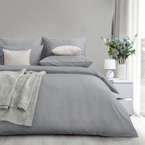 Комплект постельного белья Verossa "Stripe Семейный Silver moon", Семейный - Nordtex