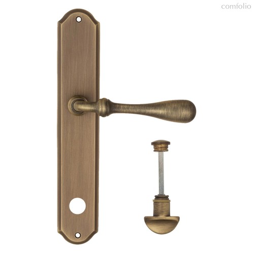 Дверная ручка на планке Fratelli Cattini Retro WC-2 PL02-BY матовая бронза - Fratelli Cattini