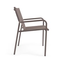 Zaltana Алюминиевый стул для улицы коричневый матовый цвет - La Forma