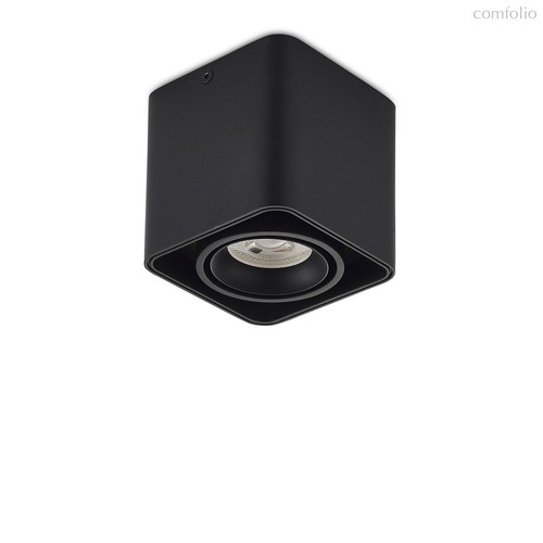 LED, Lumme, светильник накладной, GU10, L100xW100хH100мм, IP20, черный RAL9005, без лампы - Donolux