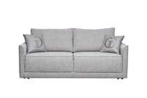 Диван Портофино (Portofino) 200 двухм раскл с кантом букле серый Orso-Ser+Enzo902 - Garda Decor