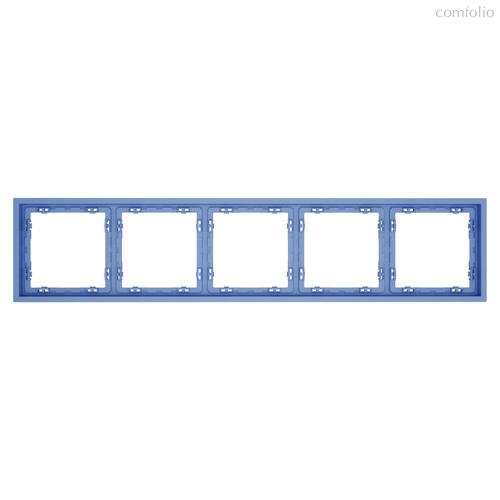 Рамка пластиковая VOLTUM S70 на 5 постов, деним - Voltum