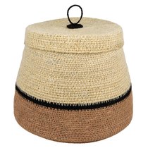 Корзина декоративная крышкой Colored lines - Covali