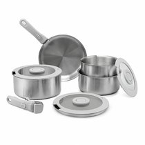 Набор посуды для приготовления со съемными ручками 3Ply Balance, 9 предметов - Smart Solutions