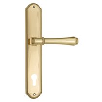 Дверная ручка на планке Fratelli Cattini "PICCO" CYL PL02-OLV полированная латунь - Fratelli Cattini