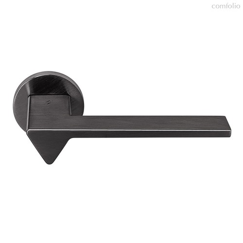 Дверная ручка на круглом основании COLOMBO Ama MF11RSB-GM матовый графит PVD - Colombo Design