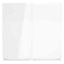 Клавиши для выключателя/переключателя двухклавишного с подсветкой, S70 белый глянцевый - Voltum