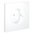 Накладка для розетки с заземлением, S70 белый матовый - Voltum