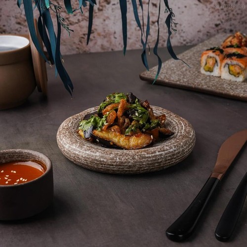 Блюдо круглое d 14,7 см h2,6 см Brown Untouched Taiga P.L. Proff Cuisine - P.L. Proff Cuisine