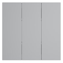 Клавиши для выключателя/переключателя трехклавишного, S70 серый - Voltum