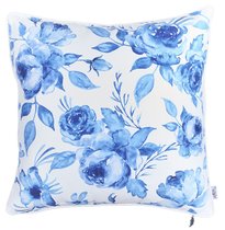 Чехол для декоративной подушки "Blue flowers", 702-7705/2, 43х43 см, цвет синий, 43x43 - Altali