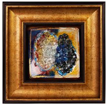 Картина стеклянная Фьюжн 32х32см - Top Art Studio