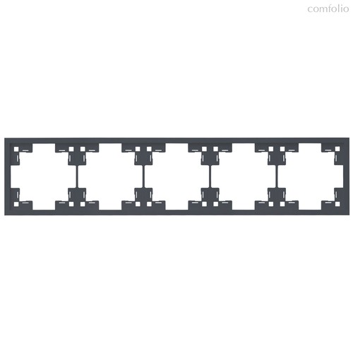 Пятиместная рамка 35850 BT, базальт - Rikett