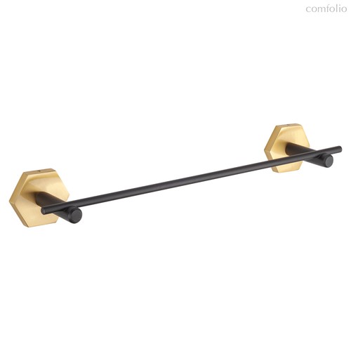 Держатель для полотенец Модерн, цвет Состаренная латунь, черный - Covali