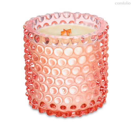 Подсвечник со свечой Klimchi Гвоздь 10 см, богемское стекло, бледно-розовый - Klimchi