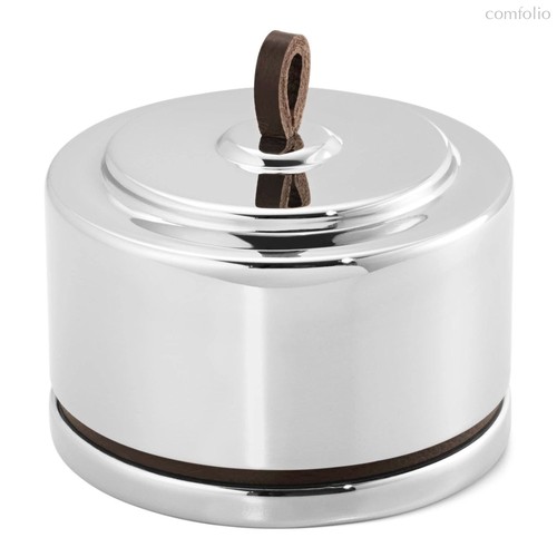 Мелочница круглая с крышкой Georg Jensen Манхеттен 5,7 см, сталь нержавеющая - Georg Jensen