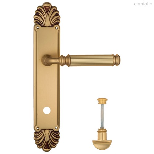 Дверная ручка Venezia Mosca WC-2 на планке PL87 французское золото - Venezia Collezione