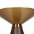 Кофейный столик Vaso Gold диаметр 49, цвет золотой/коричневый - Cosmo
